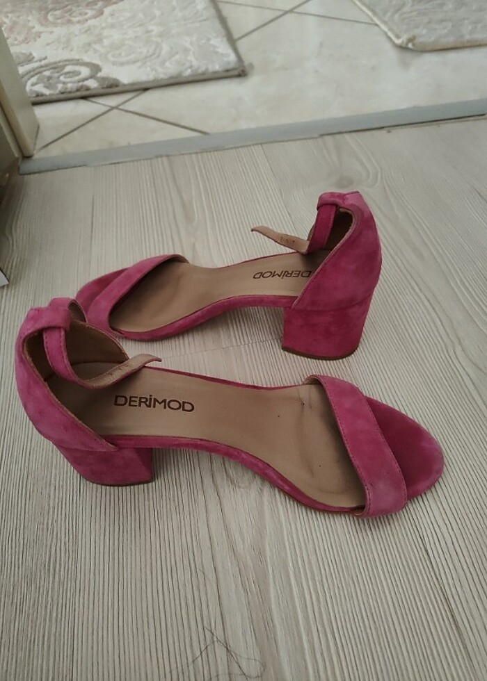 DERİMOD YAZLIK TOPUKLU SANDALET - Görsel 5