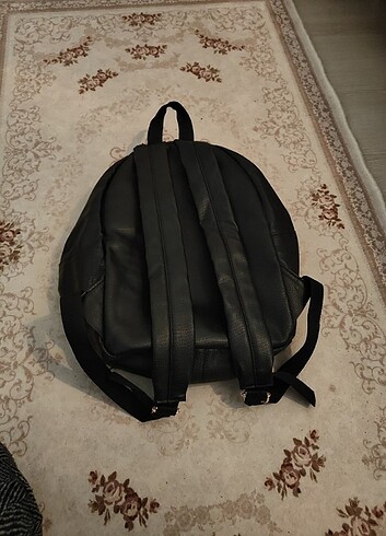 BAYAN KOTON SİYAH DERİ GÜNLÜK SIRT ÇANTASI - Görsel 2