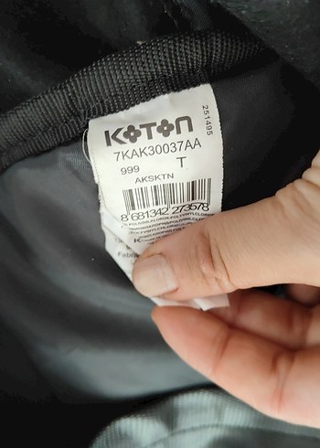 BAYAN KOTON SİYAH DERİ GÜNLÜK SIRT ÇANTASI - Görsel 6