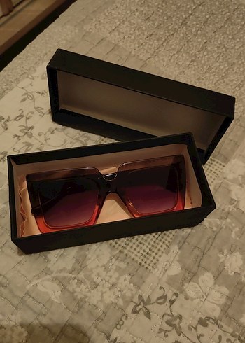 Kahverengi Şeffaf Kadın Güneş Gözlüğü - Görsel 5