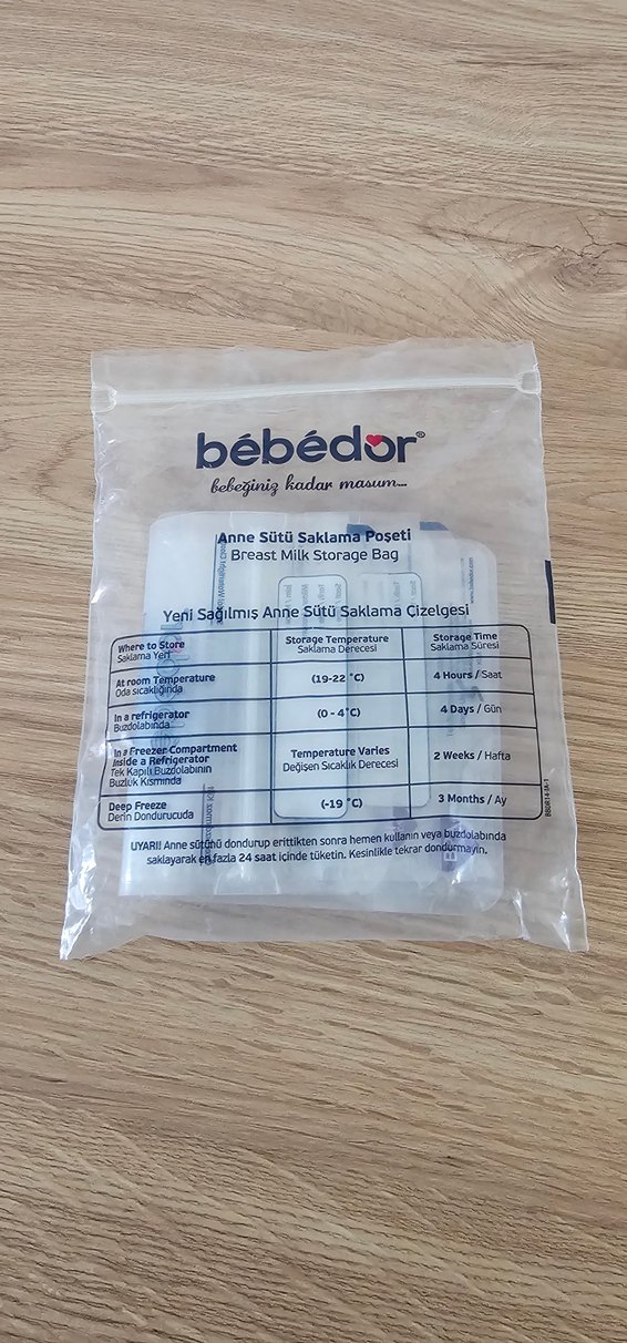 Bebédor Anne Sütü Saklama Poşetleri 3 lü - Görsel 3