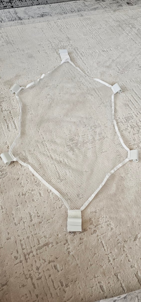 Bej Renkli Örgü Bebek banyo filesi - Görsel 2