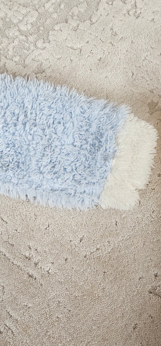 Mavi Peluş Bebek Tulumu Kapüşonlu - Görsel 4