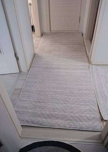 Gri Modern Düz Halı hic kullanilmadi temiz yeni - Görsel 3