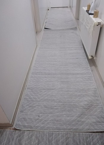 Gri Modern Düz Halı hic kullanilmadi temiz yeni - Görsel 2