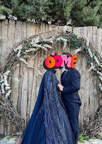 Pelerinli tesettür abiye nişan - Görsel 2