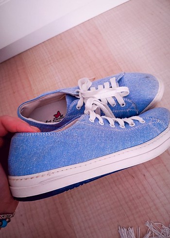 39 Beden Mavi Denim Kadın Günlük Spor Ayakkabı