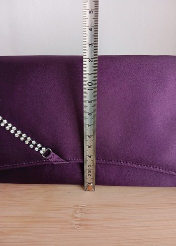 Parlak Mor Kadın Portföy Çanta - Görsel 4