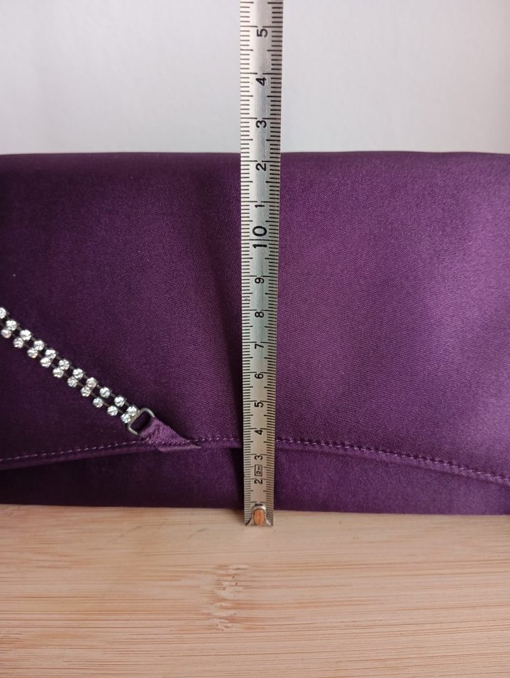 Parlak Mor Kadın Portföy Çanta - Görsel 4