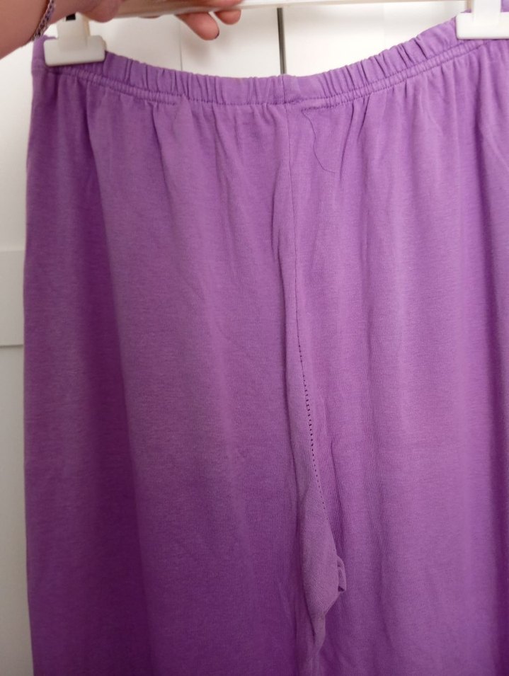 Mor Midi Kadın Pijama, eşofman altı - Görsel 5