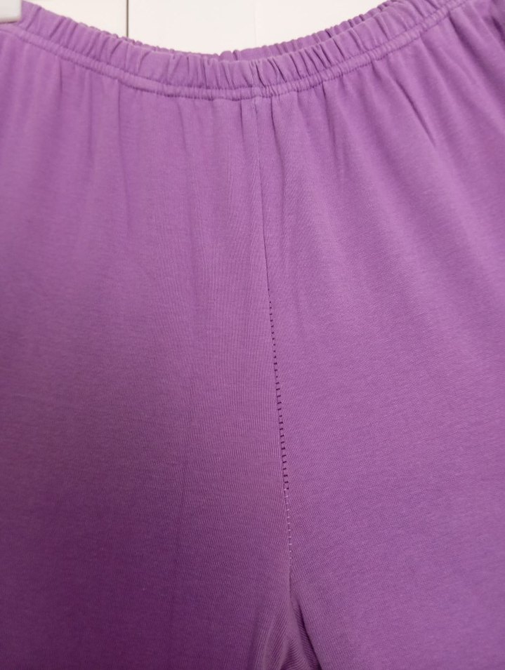 Mor Midi Kadın Pijama, eşofman altı - Görsel 2