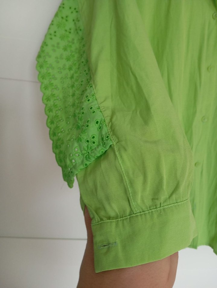 Yeşil Uzun Kollu Rahat Gömlek - Görsel 2