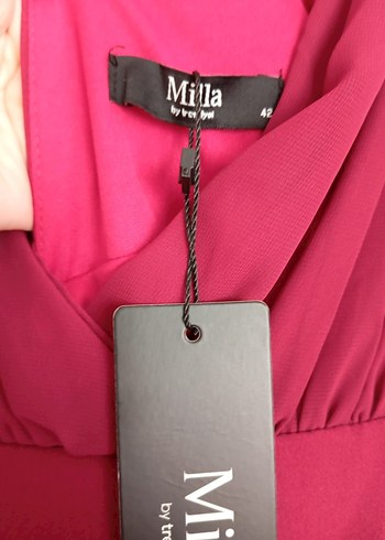 Bordo Uzun Abiye Elbise - Görsel 5