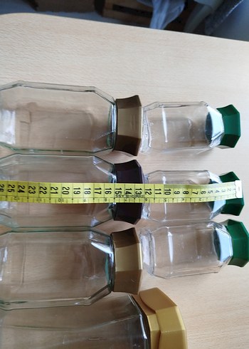 Altıgen Cam Baharat Kavanozları Seti - Görsel 3