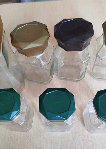 Altıgen Cam Baharat Kavanozları Seti - Görsel 9