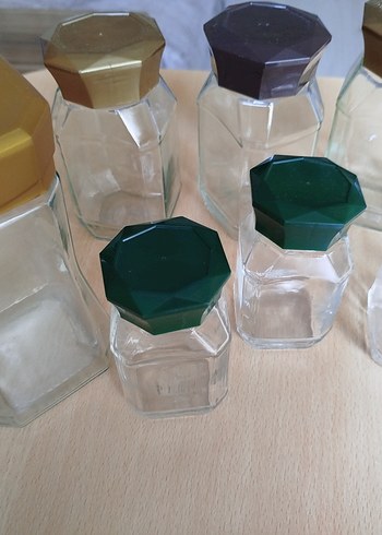 Altıgen Cam Baharat Kavanozları Seti - Görsel 6