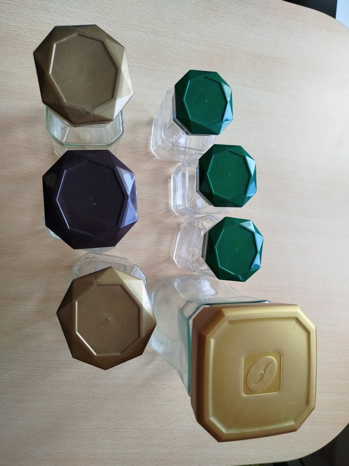 Altıgen Cam Baharat Kavanozları Seti - Görsel 4