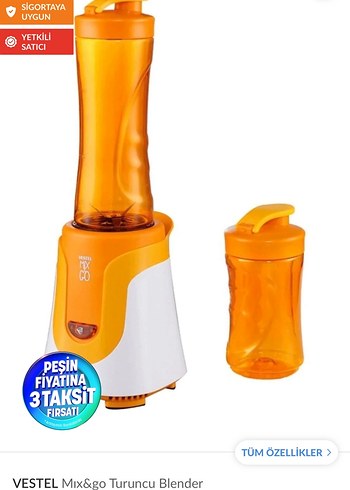 Vestel My Go Turkuaz Blender - Görsel 8