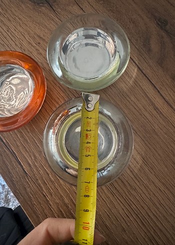 Renkli Kenarlı Cam mumluk Seti - Görsel 3