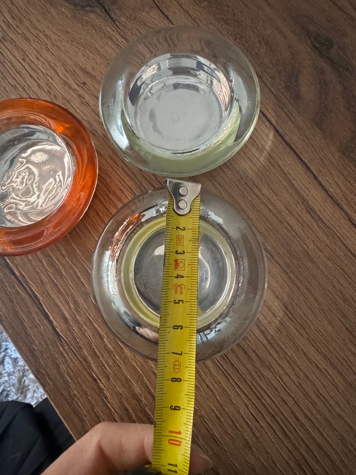 Renkli Kenarlı Cam mumluk Seti - Görsel 3