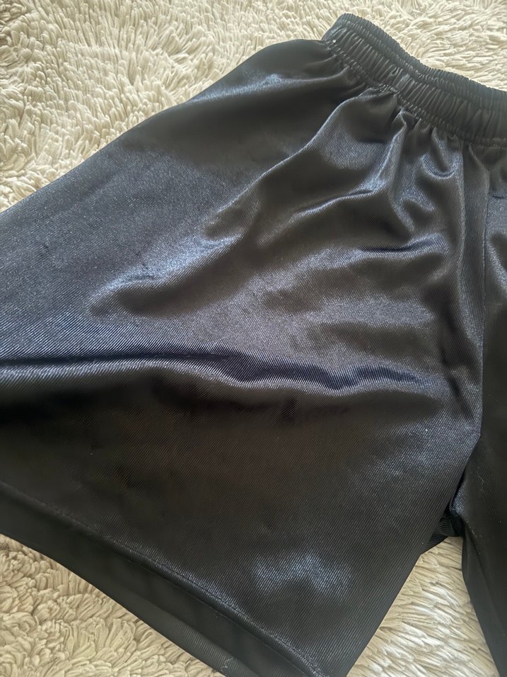 Siyah Mini Kadın Şort basket bol - Görsel 3