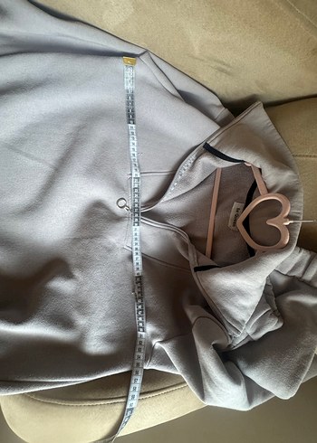 Gri Yüksek Yakalı Kadın Eşofman Takımı - Görsel 4