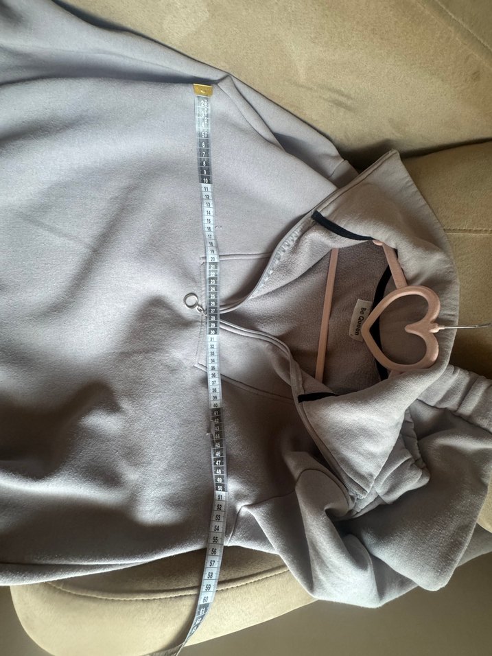 Gri Yüksek Yakalı Kadın Eşofman Takımı - Görsel 4