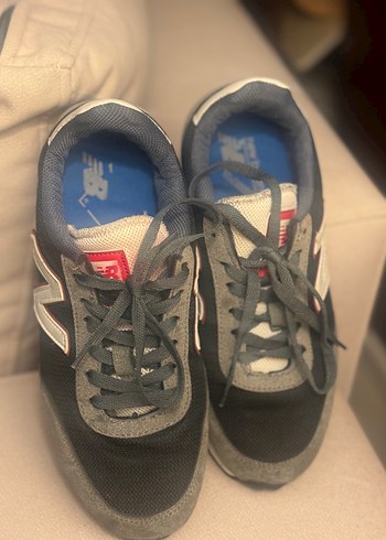 New Balance 410 Gri Süet/Örgü Spor Ayakkabı - Görsel 4