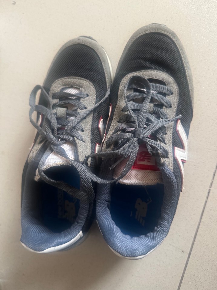 New Balance 410 Gri Süet/Örgü Spor Ayakkabı - Görsel 5