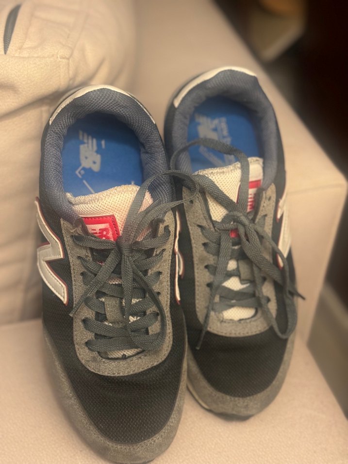 New Balance 410 Gri Süet/Örgü Spor Ayakkabı - Görsel 4