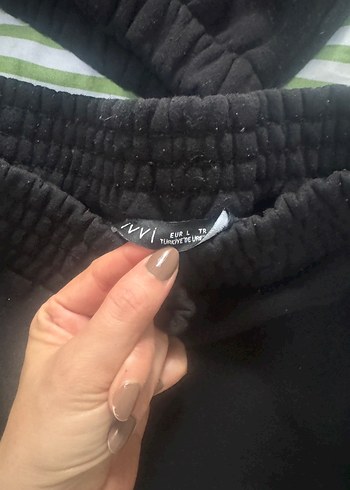 Kadın siyah Rahat Eşofman Takımı - Görsel 7