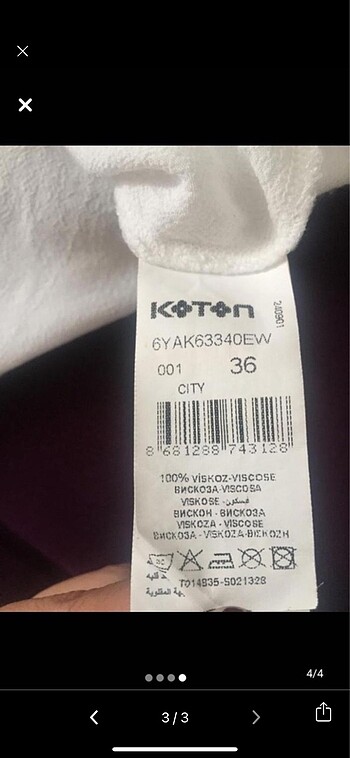 Koton Viskoz kumaş koton bluz