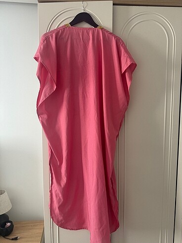 diğer Beden Pembe Fas kaftan pareo tunik elbise djellaba