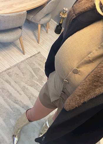 Bej  Kolsuz Mini Yelek - Görsel 4