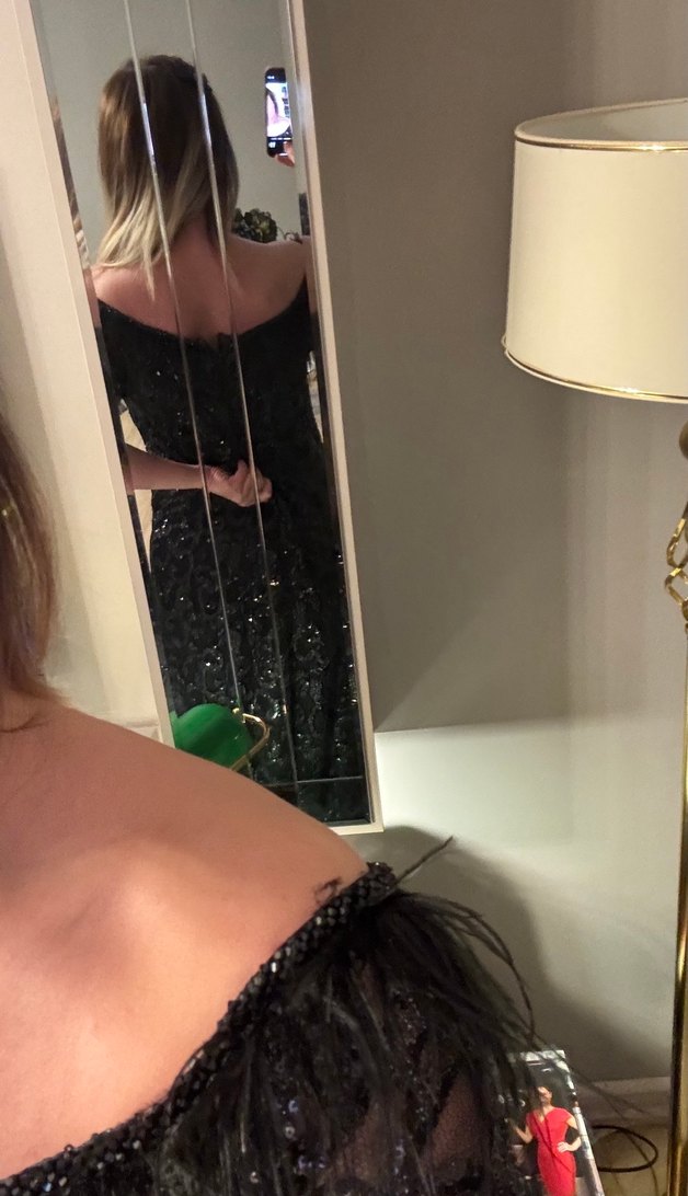 Siyah Straplez Uzun Gotik Abiye Elbise - Görsel 4