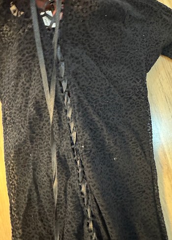 Siyah Fantazi leopar tulum - Görsel 3