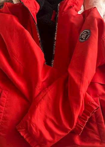 Kırmızı Fermuarlı ErkekKışlık Mont - Görsel 2