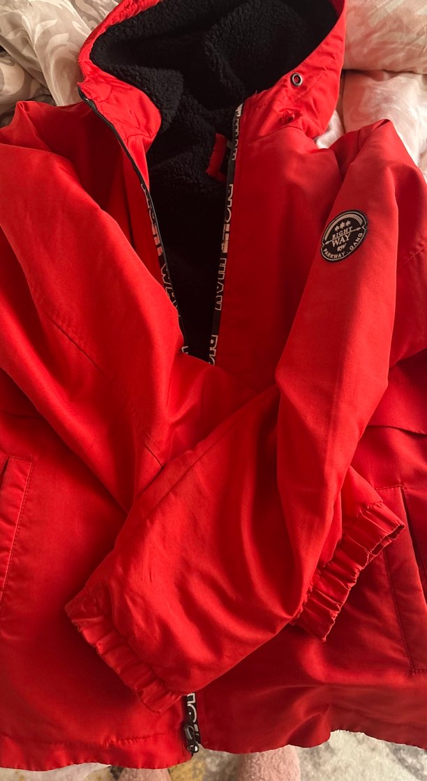 Kırmızı Fermuarlı ErkekKışlık Mont - Görsel 2