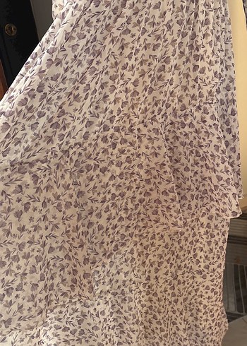 Bej Desenli Uzun Bohem Elbise - Görsel 2