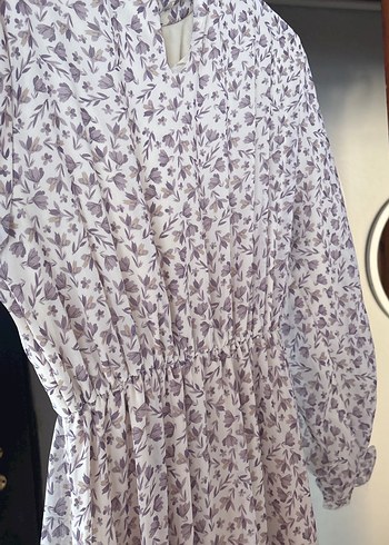 Bej Desenli Uzun Bohem Elbise - Görsel 6