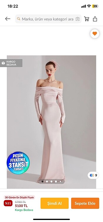 xs Beden BETTY & SAM DÜŞÜK OMUZLU BALIK ELBİSE