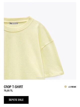 Zara Crop tişört