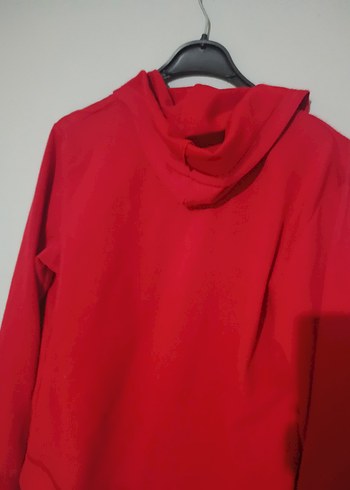 Kırmızı Fermuarlı Kadın hırka - Görsel 3