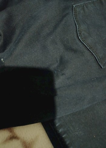 siyah İspanyol paça kot pantolon - Görsel 2