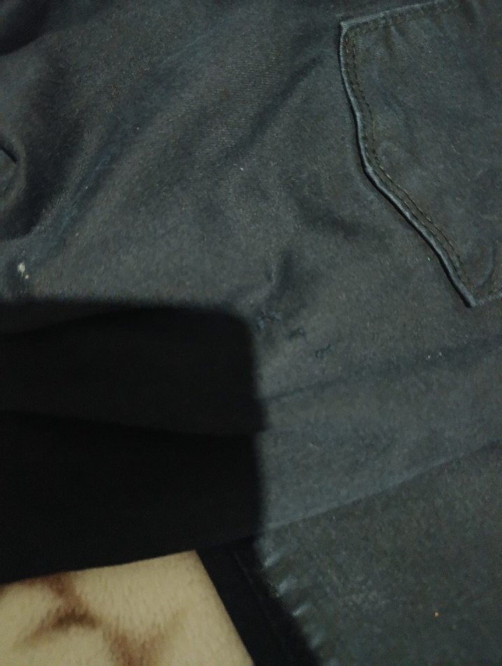 siyah İspanyol paça kot pantolon - Görsel 2