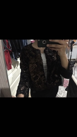 38 Beden kahverengi Renk H&M kürk 