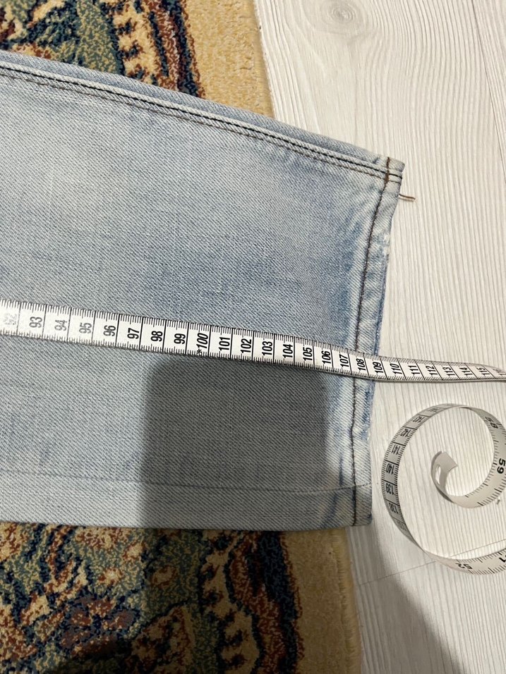 Açık Mavi Slim Fit Yırtık Denim Jean — görsel 4/8