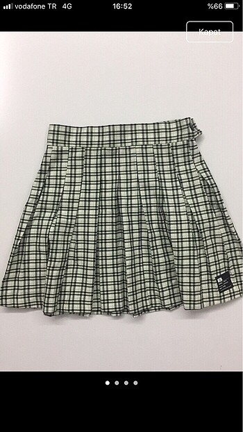 Bershka pilili etek
