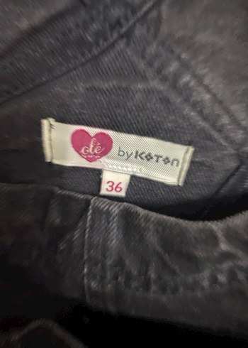 Kadın Siyah Denim Midi Askılı Salopet - Görsel 2