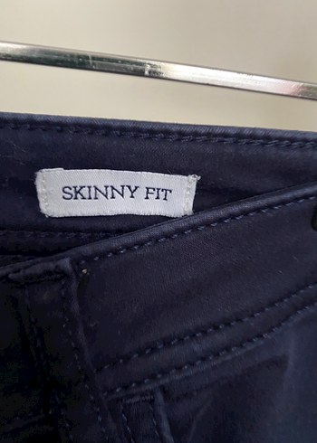 Kadın Koyu Mavi Denim Boyfriend Pantolon - Görsel 4